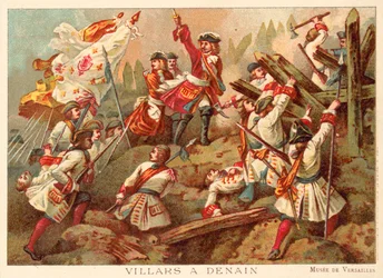 Marschall Villars in der Schlacht bei Denain, Frankreich, 1712
